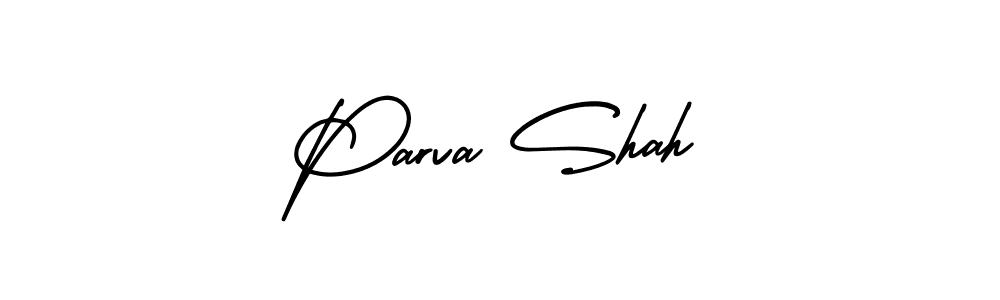Design your own signature with our free online signature maker. With this signature software, you can create a handwritten (AmerikaSignatureDemo-Regular) signature for name Parva Shah. Parva Shah signature style 3 images and pictures png