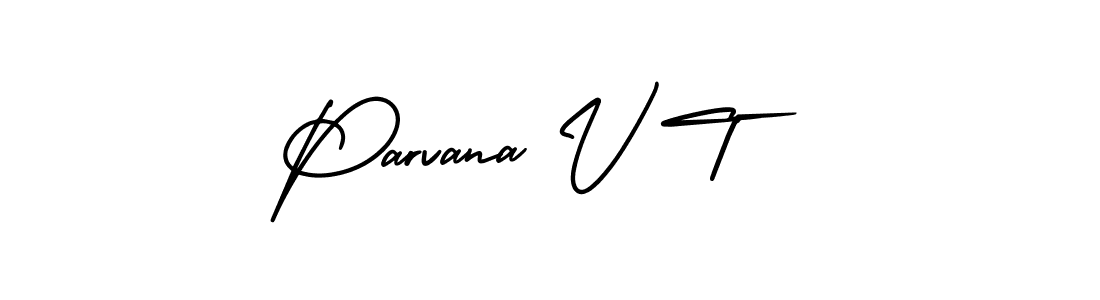 if you are searching for the best signature style for your name Parvana V T. so please give up your signature search. here we have designed multiple signature styles  using AmerikaSignatureDemo-Regular. Parvana V T signature style 3 images and pictures png