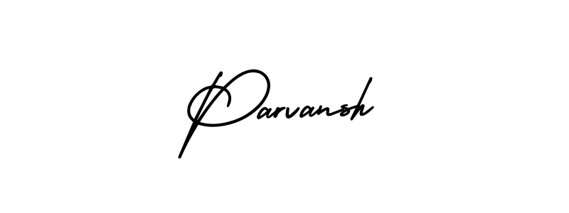 The best way (AmerikaSignatureDemo-Regular) to make a short signature is to pick only two or three words in your name. The name Parvansh include a total of six letters. For converting this name. Parvansh signature style 3 images and pictures png