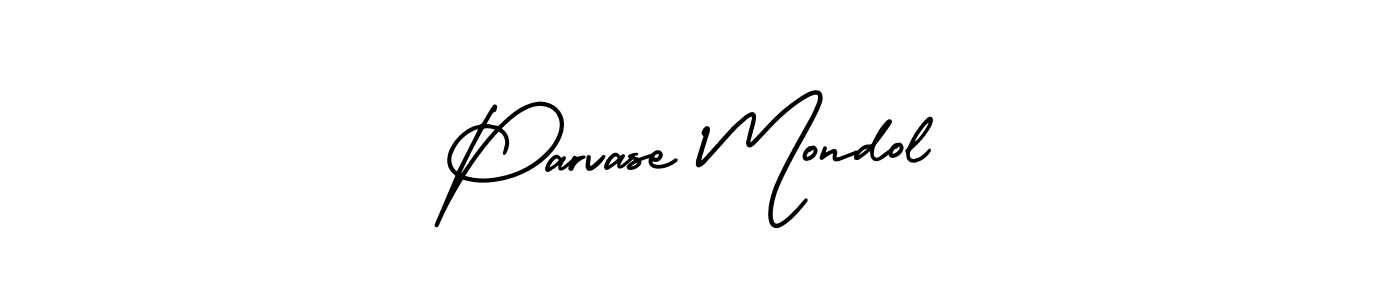Parvase Mondol stylish signature style. Best Handwritten Sign (AmerikaSignatureDemo-Regular) for my name. Handwritten Signature Collection Ideas for my name Parvase Mondol. Parvase Mondol signature style 3 images and pictures png