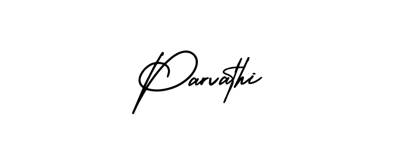 Make a beautiful signature design for name Parvathi. Use this online signature maker to create a handwritten signature for free. Parvathi signature style 3 images and pictures png