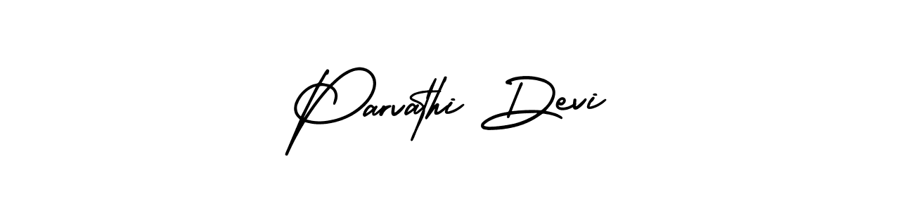 AmerikaSignatureDemo-Regular is a professional signature style that is perfect for those who want to add a touch of class to their signature. It is also a great choice for those who want to make their signature more unique. Get Parvathi Devi name to fancy signature for free. Parvathi Devi signature style 3 images and pictures png
