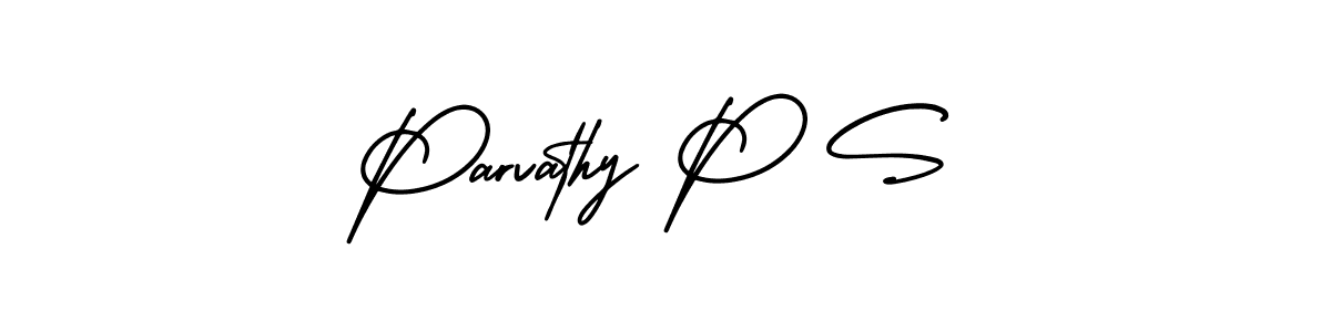 Best and Professional Signature Style for Parvathy P S. AmerikaSignatureDemo-Regular Best Signature Style Collection. Parvathy P S signature style 3 images and pictures png