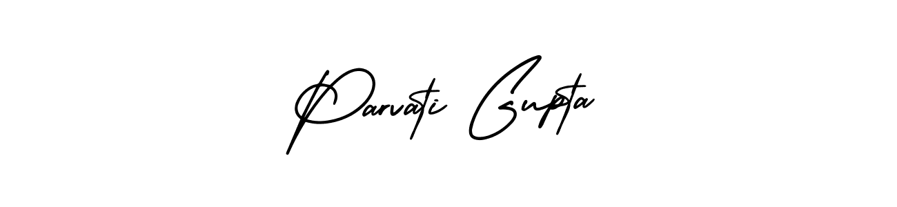 Make a beautiful signature design for name Parvati Gupta. Use this online signature maker to create a handwritten signature for free. Parvati Gupta signature style 3 images and pictures png