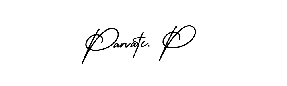 How to make Parvati. P signature? AmerikaSignatureDemo-Regular is a professional autograph style. Create handwritten signature for Parvati. P name. Parvati. P signature style 3 images and pictures png