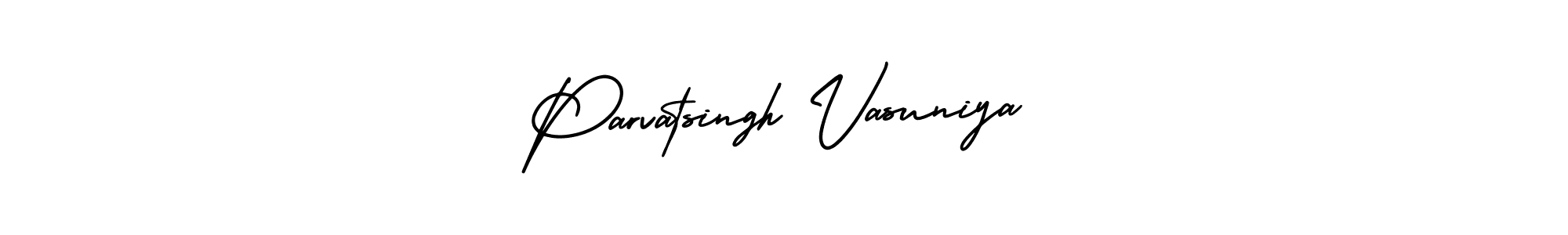 Make a beautiful signature design for name Parvatsingh Vasuniya. Use this online signature maker to create a handwritten signature for free. Parvatsingh Vasuniya signature style 3 images and pictures png