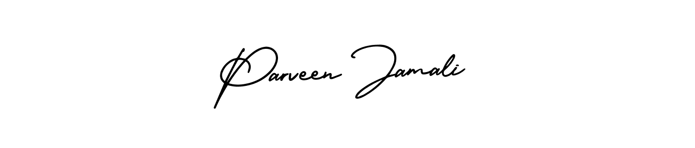 Make a beautiful signature design for name Parveen Jamali. Use this online signature maker to create a handwritten signature for free. Parveen Jamali signature style 3 images and pictures png