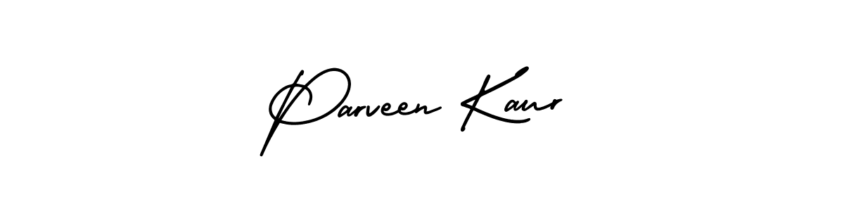 Use a signature maker to create a handwritten signature online. With this signature software, you can design (AmerikaSignatureDemo-Regular) your own signature for name Parveen Kaur. Parveen Kaur signature style 3 images and pictures png