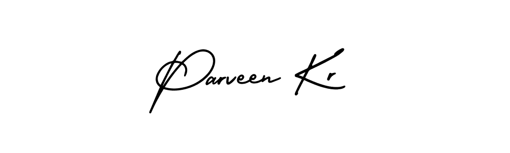 Make a short Parveen Kr signature style. Manage your documents anywhere anytime using AmerikaSignatureDemo-Regular. Create and add eSignatures, submit forms, share and send files easily. Parveen Kr signature style 3 images and pictures png