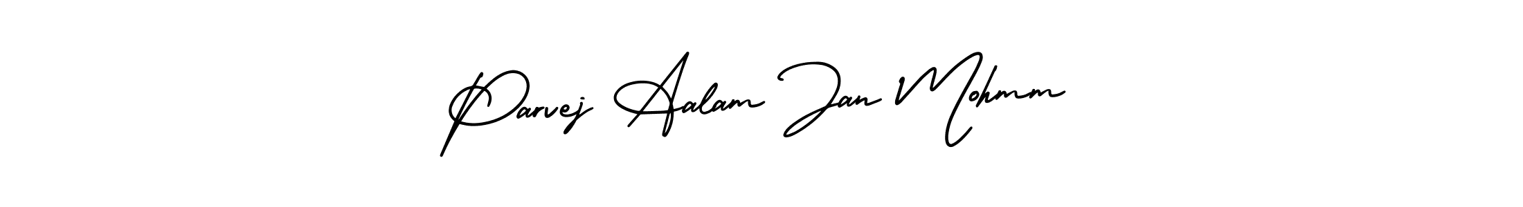 Make a beautiful signature design for name Parvej Aalam Jan Mohmm. Use this online signature maker to create a handwritten signature for free. Parvej Aalam Jan Mohmm signature style 3 images and pictures png