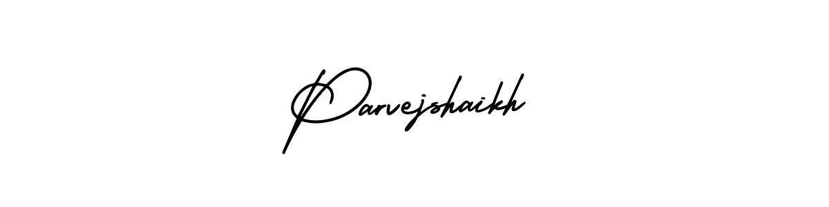 Create a beautiful signature design for name Parvejshaikh. With this signature (AmerikaSignatureDemo-Regular) fonts, you can make a handwritten signature for free. Parvejshaikh signature style 3 images and pictures png