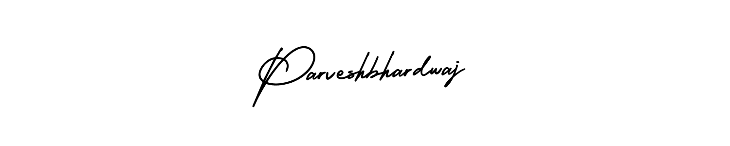 Similarly AmerikaSignatureDemo-Regular is the best handwritten signature design. Signature creator online .You can use it as an online autograph creator for name Parveshbhardwaj. Parveshbhardwaj signature style 3 images and pictures png