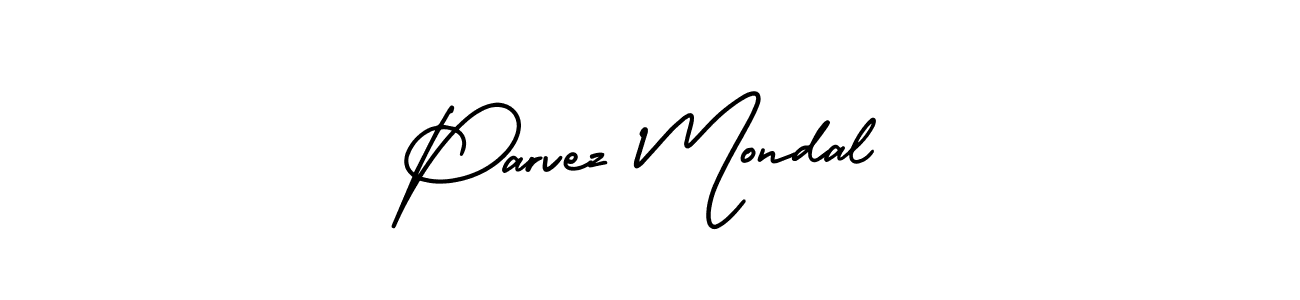 Make a beautiful signature design for name Parvez Mondal. With this signature (AmerikaSignatureDemo-Regular) style, you can create a handwritten signature for free. Parvez Mondal signature style 3 images and pictures png