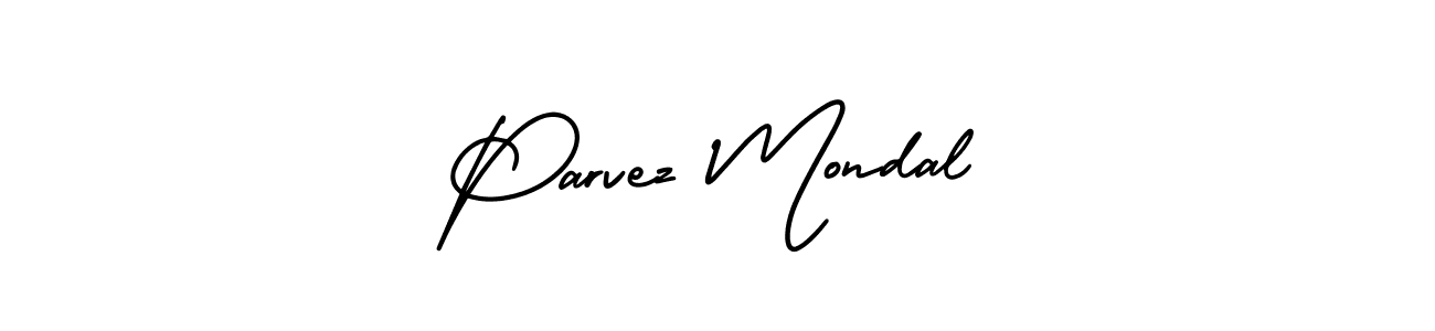 AmerikaSignatureDemo-Regular is a professional signature style that is perfect for those who want to add a touch of class to their signature. It is also a great choice for those who want to make their signature more unique. Get Parvez Mondal name to fancy signature for free. Parvez Mondal signature style 3 images and pictures png