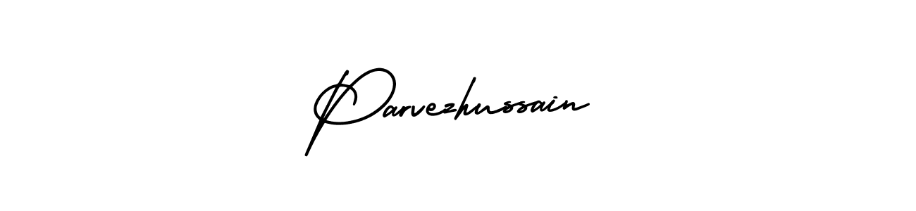 How to make Parvezhussain name signature. Use AmerikaSignatureDemo-Regular style for creating short signs online. This is the latest handwritten sign. Parvezhussain signature style 3 images and pictures png