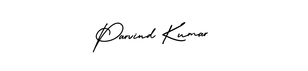 You should practise on your own different ways (AmerikaSignatureDemo-Regular) to write your name (Parvind Kumar) in signature. don't let someone else do it for you. Parvind Kumar signature style 3 images and pictures png