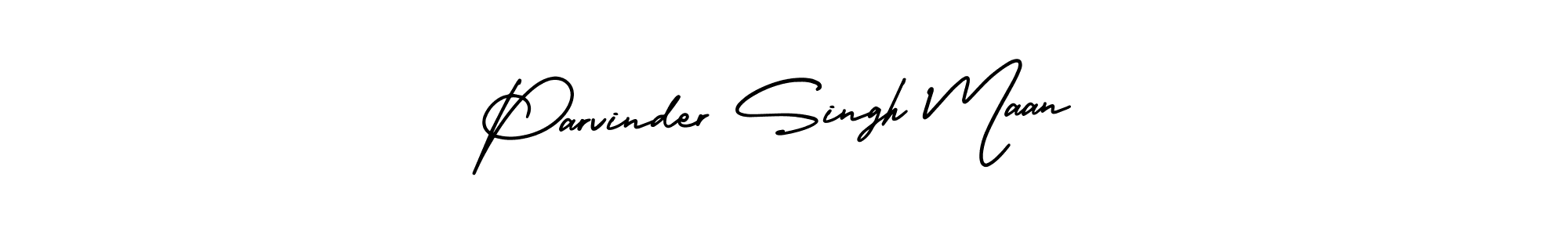 You should practise on your own different ways (AmerikaSignatureDemo-Regular) to write your name (Parvinder Singh Maan) in signature. don't let someone else do it for you. Parvinder Singh Maan signature style 3 images and pictures png