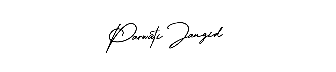 Similarly AmerikaSignatureDemo-Regular is the best handwritten signature design. Signature creator online .You can use it as an online autograph creator for name Parwati Jangid. Parwati Jangid signature style 3 images and pictures png