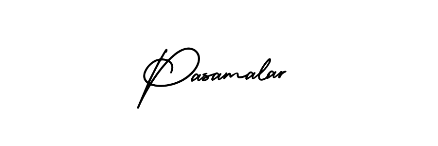 Use a signature maker to create a handwritten signature online. With this signature software, you can design (AmerikaSignatureDemo-Regular) your own signature for name Pasamalar. Pasamalar signature style 3 images and pictures png