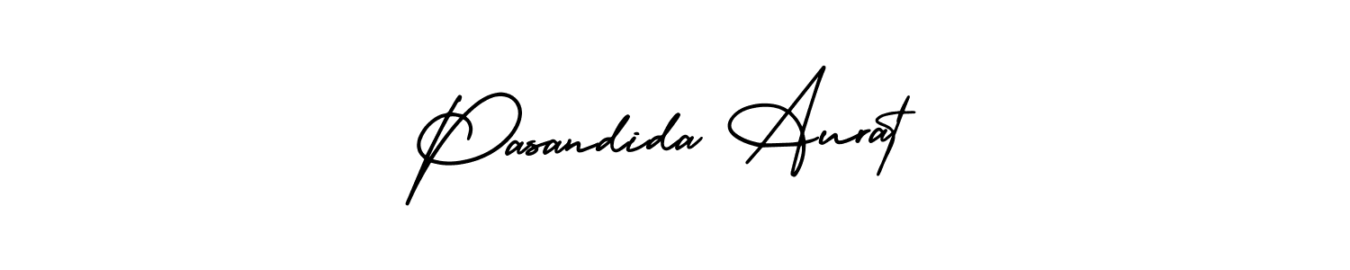 How to make Pasandida Aurat signature? AmerikaSignatureDemo-Regular is a professional autograph style. Create handwritten signature for Pasandida Aurat name. Pasandida Aurat signature style 3 images and pictures png