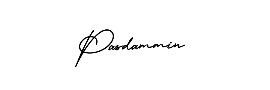 Design your own signature with our free online signature maker. With this signature software, you can create a handwritten (AmerikaSignatureDemo-Regular) signature for name Pasdammin. Pasdammin signature style 3 images and pictures png