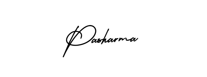 It looks lik you need a new signature style for name Pasharma. Design unique handwritten (AmerikaSignatureDemo-Regular) signature with our free signature maker in just a few clicks. Pasharma signature style 3 images and pictures png