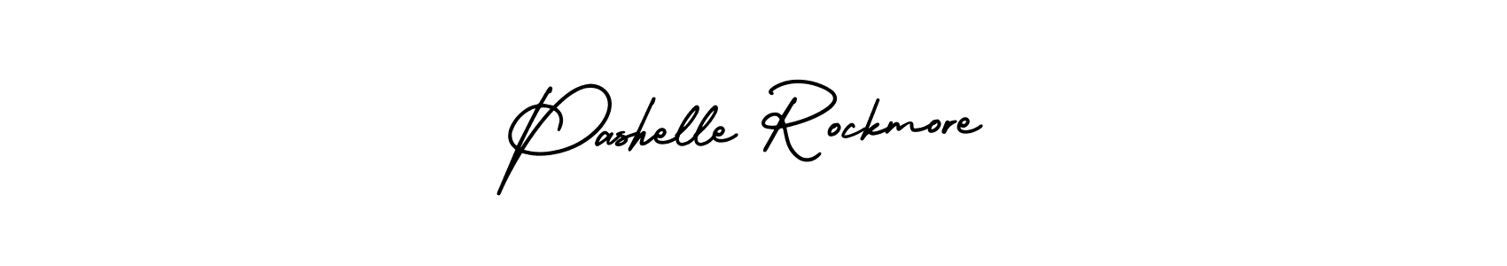 AmerikaSignatureDemo-Regular is a professional signature style that is perfect for those who want to add a touch of class to their signature. It is also a great choice for those who want to make their signature more unique. Get Pashelle Rockmore name to fancy signature for free. Pashelle Rockmore signature style 3 images and pictures png
