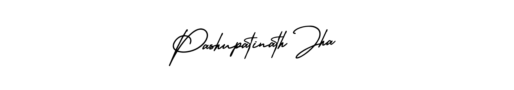 Make a beautiful signature design for name Pashupatinath Jha. With this signature (AmerikaSignatureDemo-Regular) style, you can create a handwritten signature for free. Pashupatinath Jha signature style 3 images and pictures png