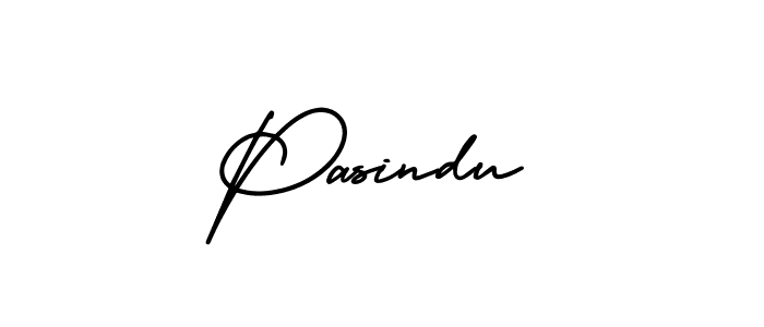 Make a beautiful signature design for name Pasindu. With this signature (AmerikaSignatureDemo-Regular) style, you can create a handwritten signature for free. Pasindu signature style 3 images and pictures png