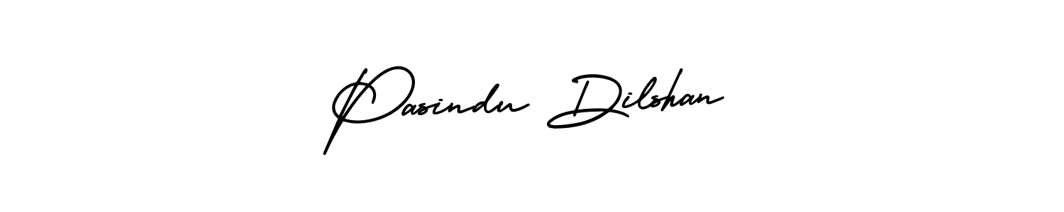 You should practise on your own different ways (AmerikaSignatureDemo-Regular) to write your name (Pasindu Dilshan) in signature. don't let someone else do it for you. Pasindu Dilshan signature style 3 images and pictures png
