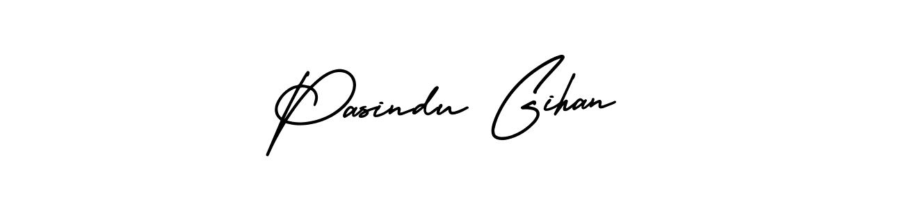 Use a signature maker to create a handwritten signature online. With this signature software, you can design (AmerikaSignatureDemo-Regular) your own signature for name Pasindu Gihan. Pasindu Gihan signature style 3 images and pictures png