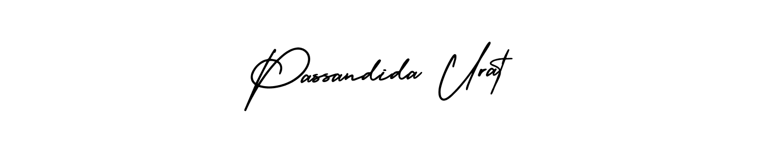 Use a signature maker to create a handwritten signature online. With this signature software, you can design (AmerikaSignatureDemo-Regular) your own signature for name Passandida Urat. Passandida Urat signature style 3 images and pictures png