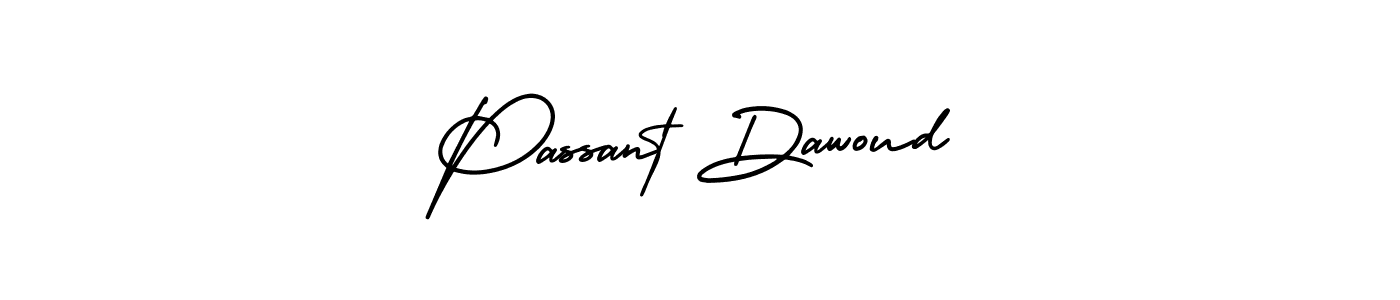How to Draw Passant Dawoud signature style? AmerikaSignatureDemo-Regular is a latest design signature styles for name Passant Dawoud. Passant Dawoud signature style 3 images and pictures png