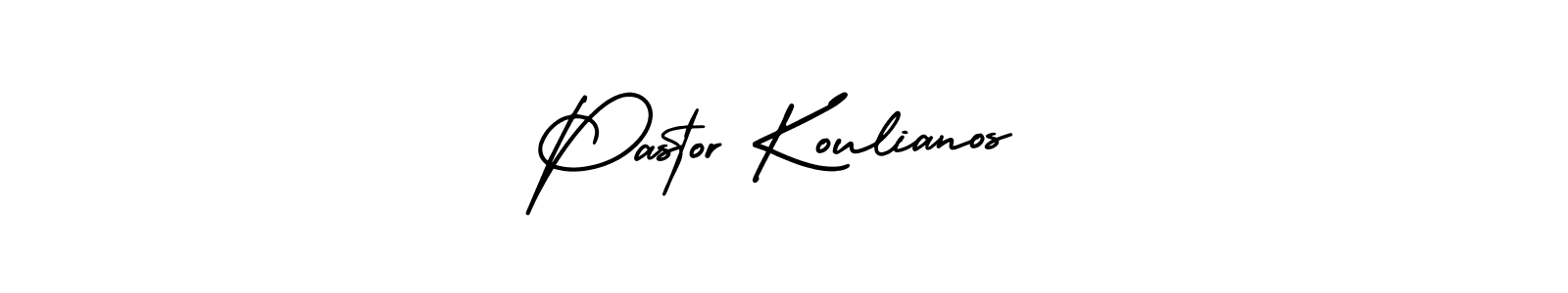 How to make Pastor Koulianos name signature. Use AmerikaSignatureDemo-Regular style for creating short signs online. This is the latest handwritten sign. Pastor Koulianos signature style 3 images and pictures png