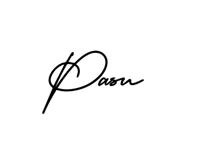 The best way (AmerikaSignatureDemo-Regular) to make a short signature is to pick only two or three words in your name. The name Pasu include a total of six letters. For converting this name. Pasu signature style 3 images and pictures png