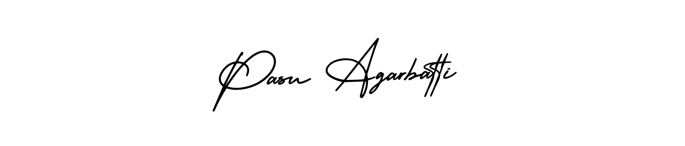 Create a beautiful signature design for name Pasu Agarbatti. With this signature (AmerikaSignatureDemo-Regular) fonts, you can make a handwritten signature for free. Pasu Agarbatti signature style 3 images and pictures png