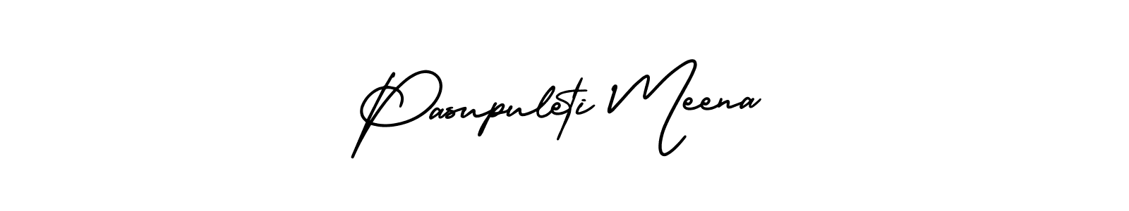 Use a signature maker to create a handwritten signature online. With this signature software, you can design (AmerikaSignatureDemo-Regular) your own signature for name Pasupuleti Meena. Pasupuleti Meena signature style 3 images and pictures png