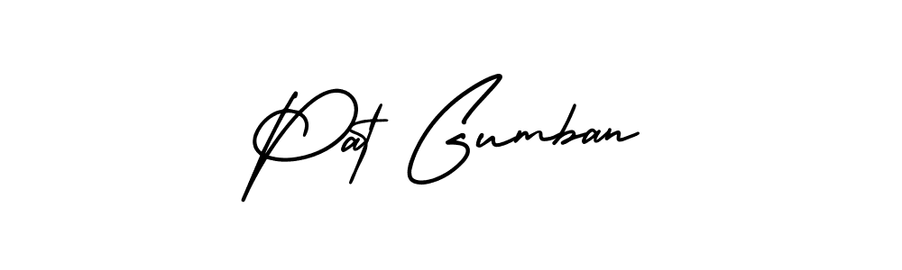 Create a beautiful signature design for name Pat Gumban. With this signature (AmerikaSignatureDemo-Regular) fonts, you can make a handwritten signature for free. Pat Gumban signature style 3 images and pictures png