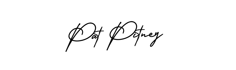 How to make Pat Pitney name signature. Use AmerikaSignatureDemo-Regular style for creating short signs online. This is the latest handwritten sign. Pat Pitney signature style 3 images and pictures png