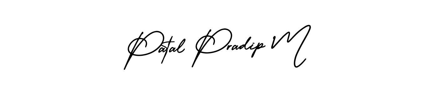 Similarly AmerikaSignatureDemo-Regular is the best handwritten signature design. Signature creator online .You can use it as an online autograph creator for name Patal Pradip M. Patal Pradip M signature style 3 images and pictures png