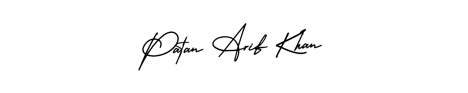 Make a short Patan Arif Khan signature style. Manage your documents anywhere anytime using AmerikaSignatureDemo-Regular. Create and add eSignatures, submit forms, share and send files easily. Patan Arif Khan signature style 3 images and pictures png