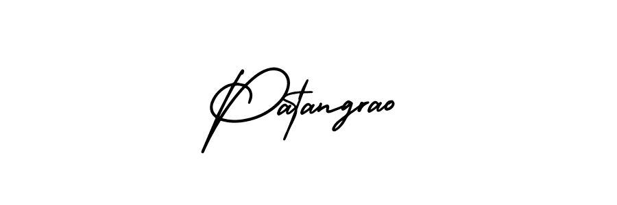 This is the best signature style for the Patangrao name. Also you like these signature font (AmerikaSignatureDemo-Regular). Mix name signature. Patangrao signature style 3 images and pictures png