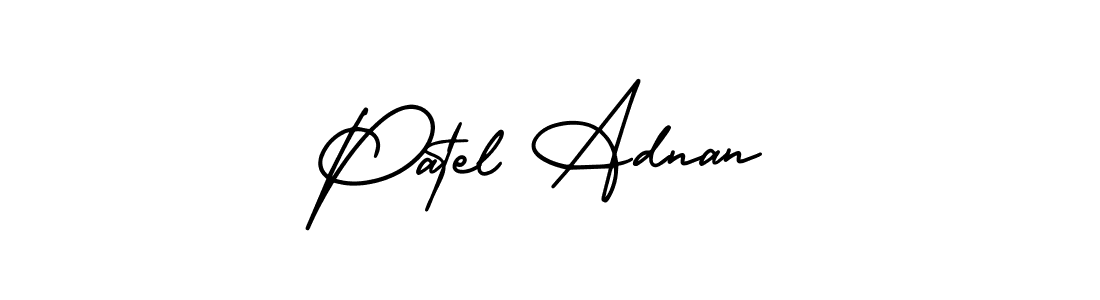 How to make Patel Adnan name signature. Use AmerikaSignatureDemo-Regular style for creating short signs online. This is the latest handwritten sign. Patel Adnan signature style 3 images and pictures png