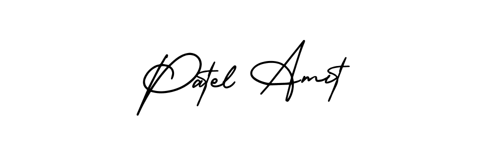 Make a beautiful signature design for name Patel Amit. With this signature (AmerikaSignatureDemo-Regular) style, you can create a handwritten signature for free. Patel Amit signature style 3 images and pictures png