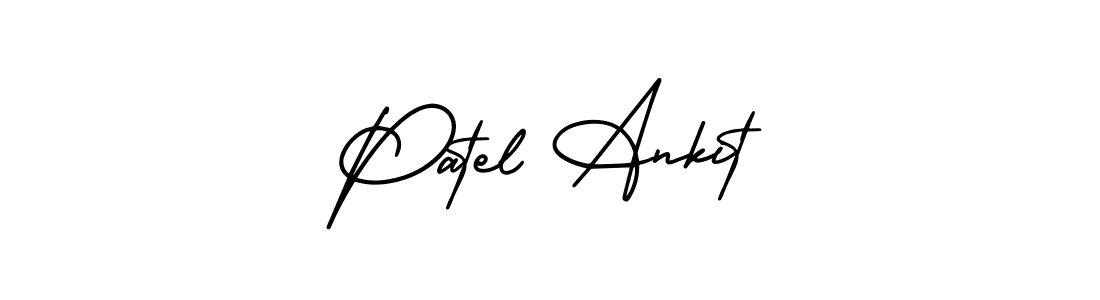 It looks lik you need a new signature style for name Patel Ankit. Design unique handwritten (AmerikaSignatureDemo-Regular) signature with our free signature maker in just a few clicks. Patel Ankit signature style 3 images and pictures png