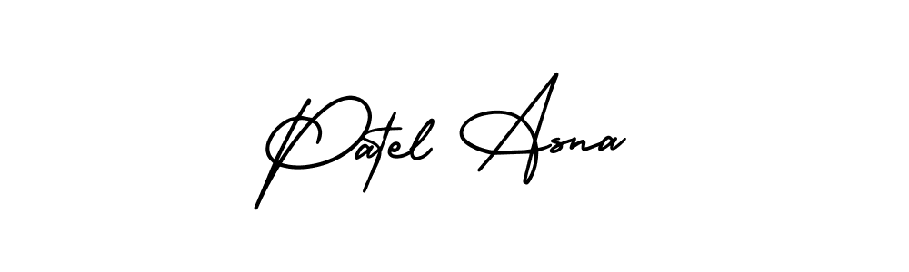 Make a beautiful signature design for name Patel Asna. Use this online signature maker to create a handwritten signature for free. Patel Asna signature style 3 images and pictures png