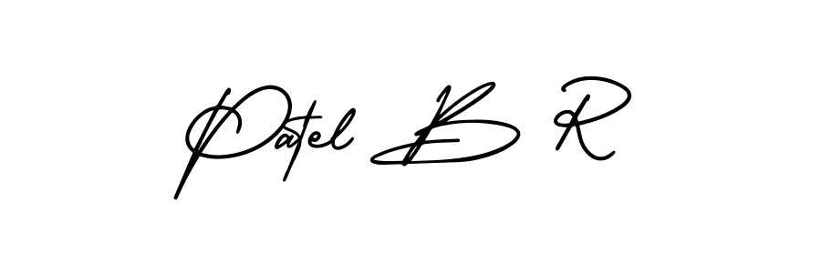 How to make Patel B R signature? AmerikaSignatureDemo-Regular is a professional autograph style. Create handwritten signature for Patel B R name. Patel B R signature style 3 images and pictures png