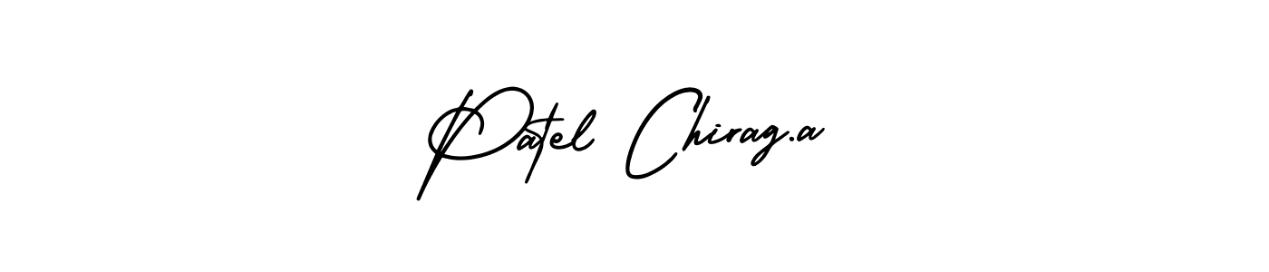 Design your own signature with our free online signature maker. With this signature software, you can create a handwritten (AmerikaSignatureDemo-Regular) signature for name Patel Chirag.a. Patel Chirag.a signature style 3 images and pictures png