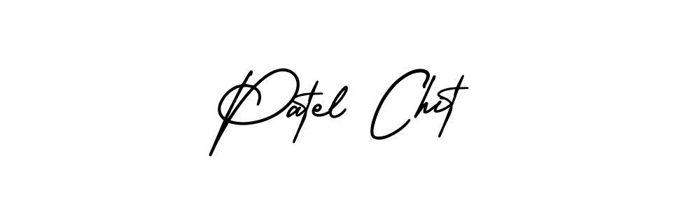 Similarly AmerikaSignatureDemo-Regular is the best handwritten signature design. Signature creator online .You can use it as an online autograph creator for name Patel Chit. Patel Chit signature style 3 images and pictures png