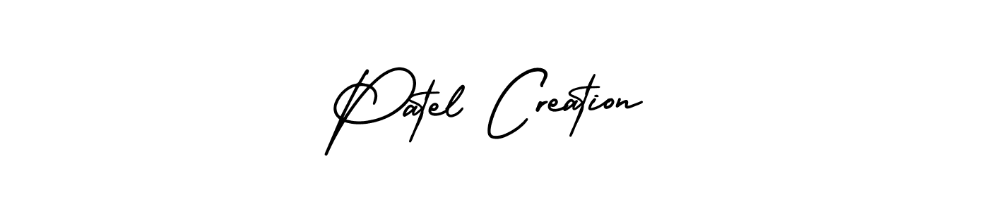 How to Draw Patel Creation signature style? AmerikaSignatureDemo-Regular is a latest design signature styles for name Patel Creation. Patel Creation signature style 3 images and pictures png